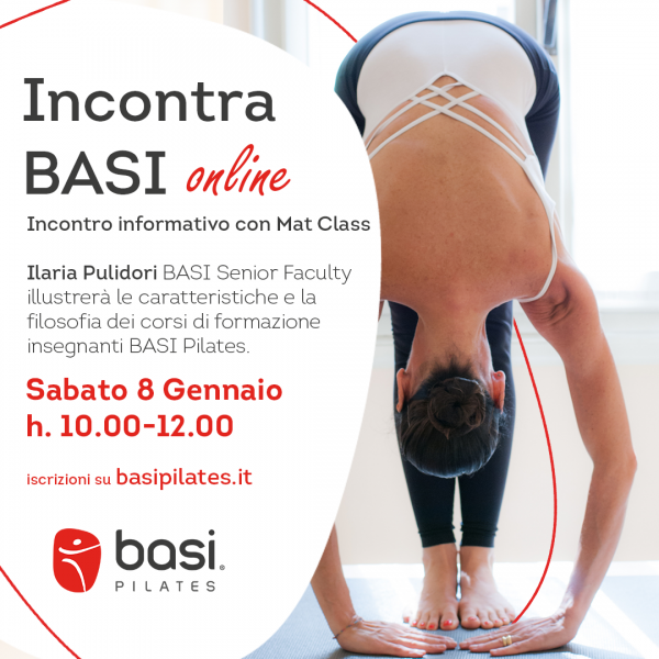 Scopri BASI Pilates 8 gennaio 2022
